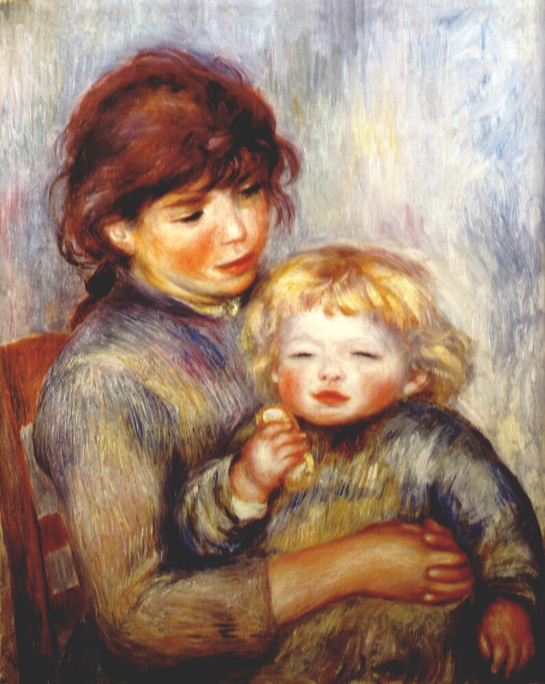Maternity child with a biscuit 1887